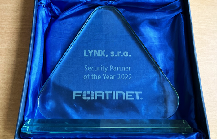 LYNX získal ocenenie Fortinet Security Partner of the year 2022