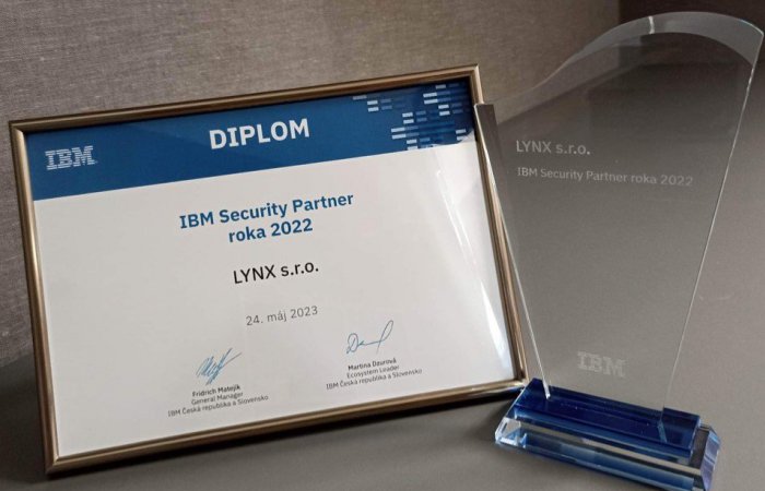 Ďakujeme za ocenenie IBM Security Partner za rok 2022